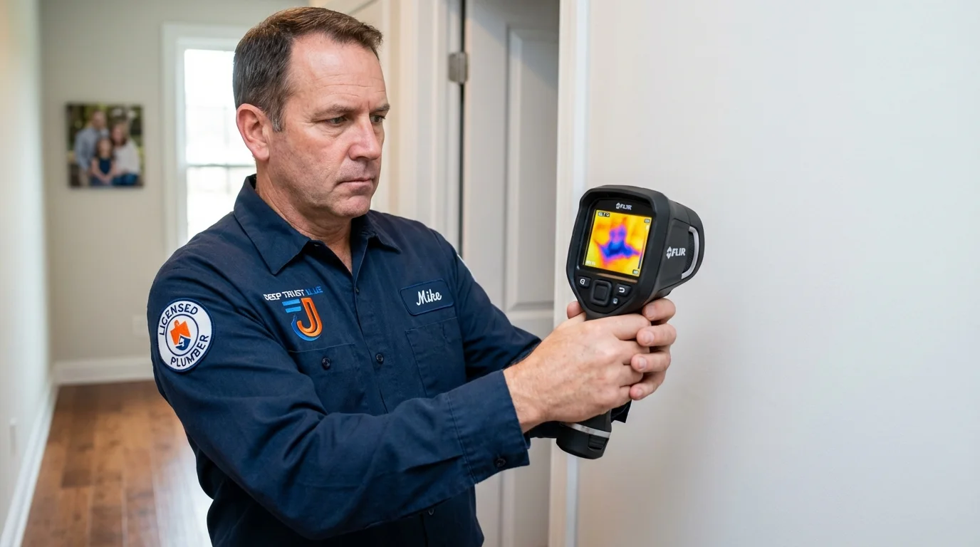 Thermal imaging leak detection by Johns Plumbing LLC in Alva